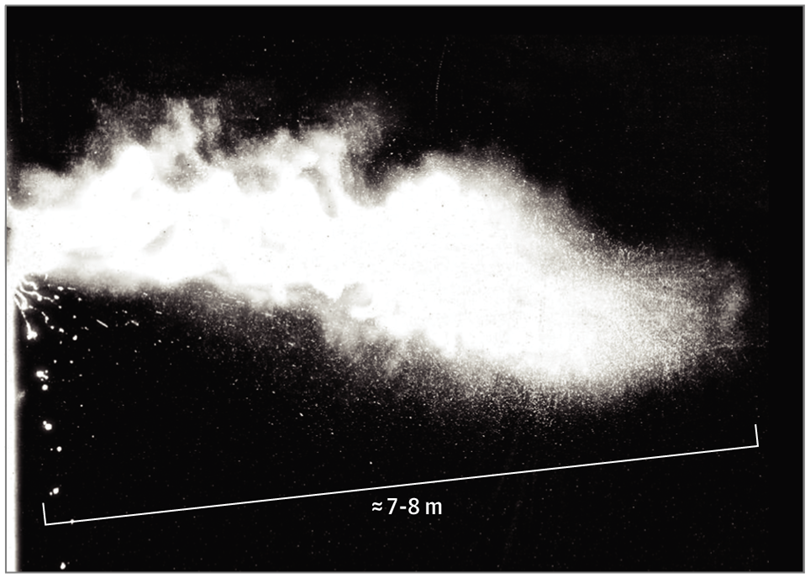 Multiphase Turbulent Gas Cloud From a Human Sneeze
